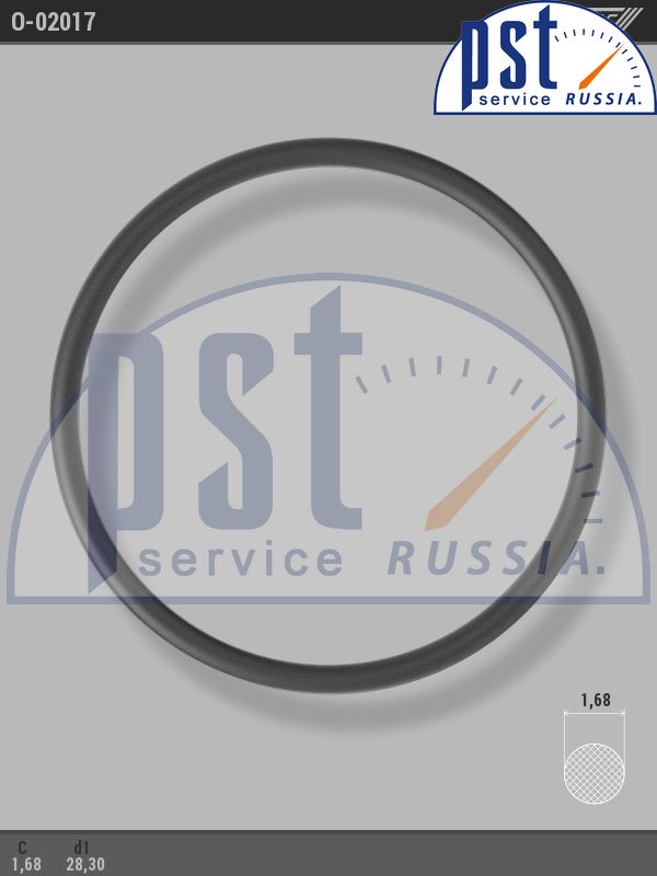 Кольцо резиновое круглого сечения C-1,68 d1-28,30 RING-02017 купить в ...